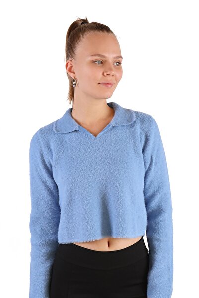 Rays 6621 Model Polo Gât Pulover Moale Albastru Bebeluş