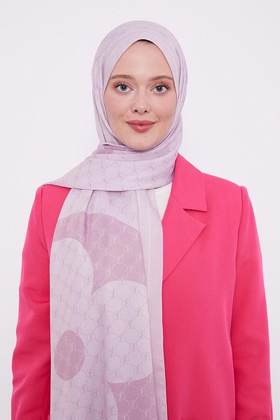 Levidor Pink L Pattern Love Shawl