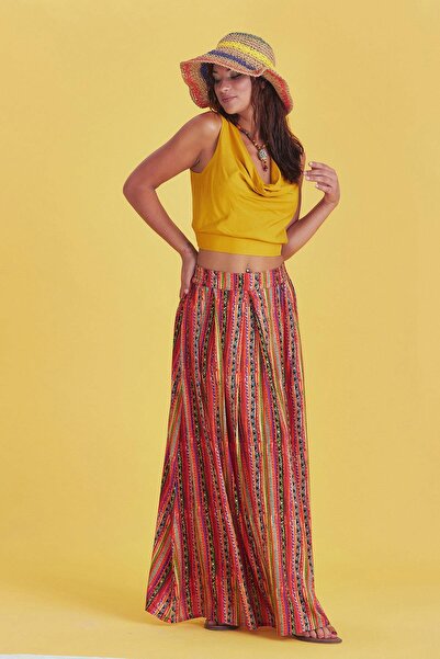 Los banditos Зручний крій, еластичний пояс, довга спідниця з плісировкою та візерунком
