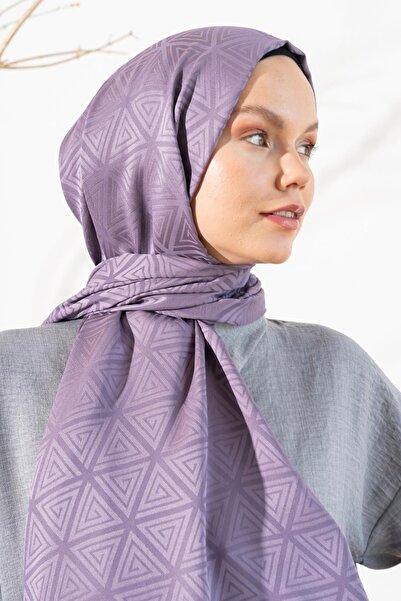 JAWEL Kadın Piramit Desenli Jakarlı Şal