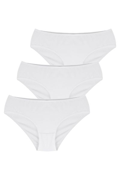 Penti Cover 3-teiliges weißes Slip-Höschen