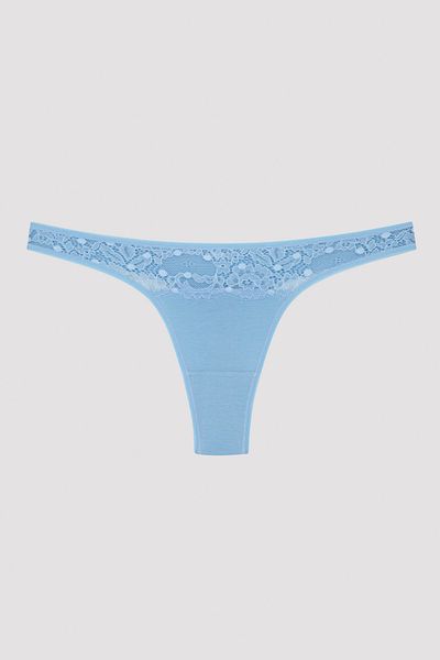Penti Chiloți tanga multicolore din 3 bucăți cu dantelă în cascadă