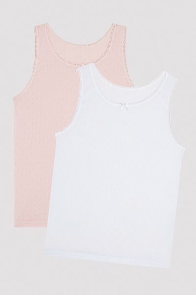 Penti Multicolored Girl's Thick, Smart 2-Piece Undershirt