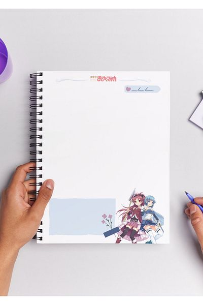 Home دفتر ملاحظات Madoka Magica Anime Spiral مقاس A5 (50 ورقة)
