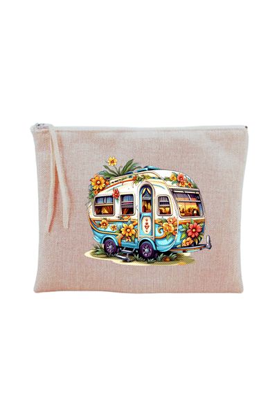lili hediyelik Τσάντα μακιγιάζ με στάμπα Floral Caravan