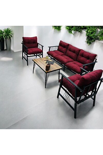 Modern Style Home Lüx Bahçe Balkon Mobilyası , Koltuk Takımı , Cafe 3-1-1 Seh...