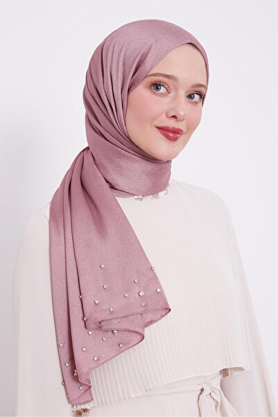 Levidor شال الماس المطرز بالأحجار البنفسجية