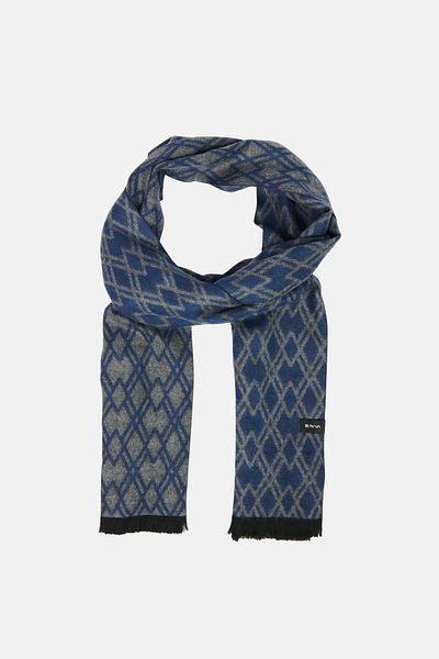 Avva Ανδρικό σάλι με φούντα Navy Blue A32Y9427
