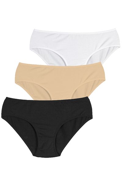 Penti Cover 3-teiliges mehrfarbiges Slip-Höschen