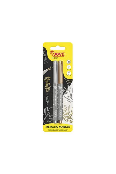 Jovi 1602 m Decor Metallic Pen Gold Silver - Blister