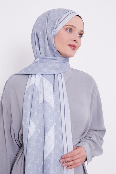 Levidor Silver L Pattern Love Shawl