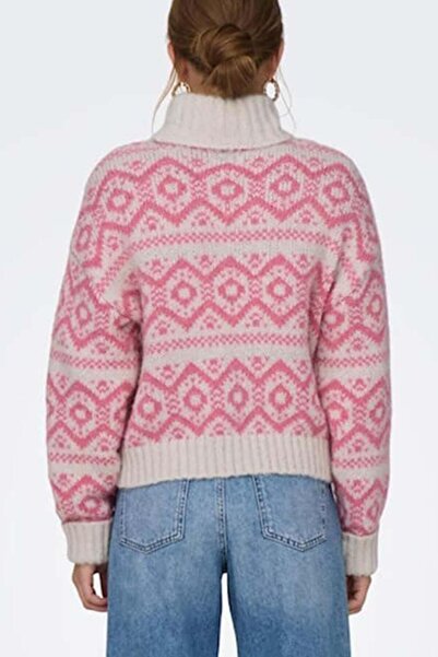 ONLY 15302221 Onlcarın Life Ls Jq Roll Neck Knt