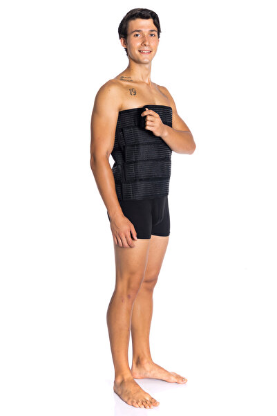 LİPOTEKS Unisex Black 5 Band 40 cm Corset A005