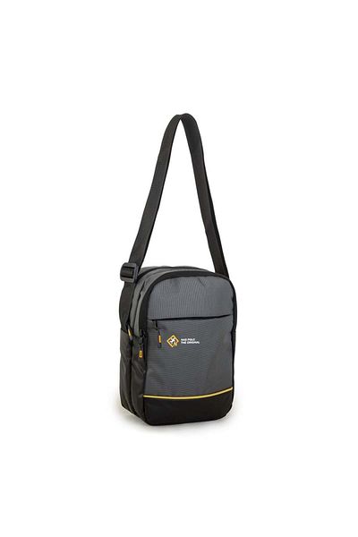 Nas Bag -nas Polo (αδιάβροχη) ανδρική τσάντα χεριών και χιαστί εξωτερικού χώρου Γκρι ανθρακί