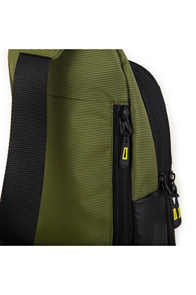 Nas Bag -Nas Polo (Waterproof) Outdoor Men's Waist and Cross Body Bag Khaki Green