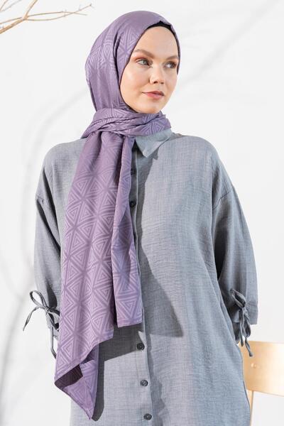 JAWEL Kadın Piramit Desenli Jakarlı Şal