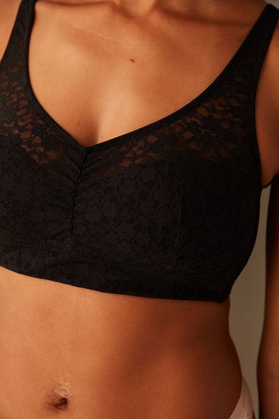 Penti # everwear Μαύρο χωρίς Underwire Lace Bralet
