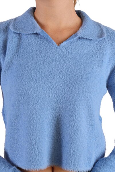 Rays 6621 Model Polo Gât Pulover Moale Albastru Bebeluş