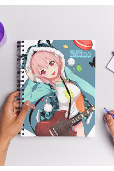 Home Caiet cu spirală Super Sonico Anime A5 (50 FOI)