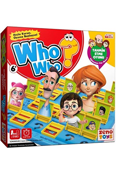 Zenotoys Who Who / Guess What - Educational and Fun Guessing Box Game with 24 Characters