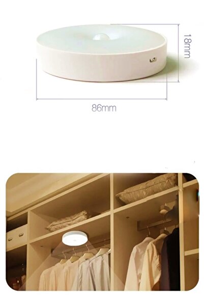 gaman Şarjlı Hareket Sensörlü Dolap Içi Led Aydınlatma - Karanlık Sensörlü - ...