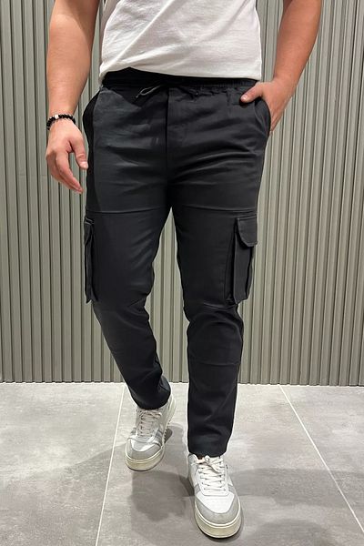 MİSHAR İTALİA Ανδρικό παντελόνι Smoked Cargo Pocket Jogger