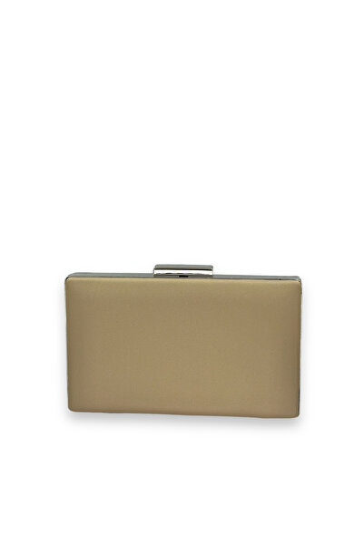 Wedding Fashion Gold Gold Dore Color Anti-zgârieturi Satin Geantă de seară Cl...