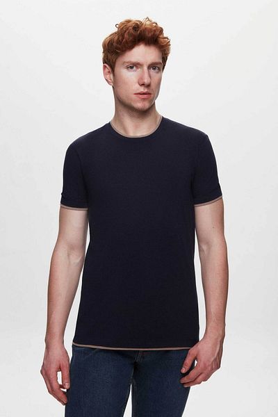 Tween Navy Blue 100% Cotton Mercerized T-Shirt