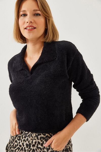 Bianco Lucci Dámský svetr Polo Neck Soft 60351092