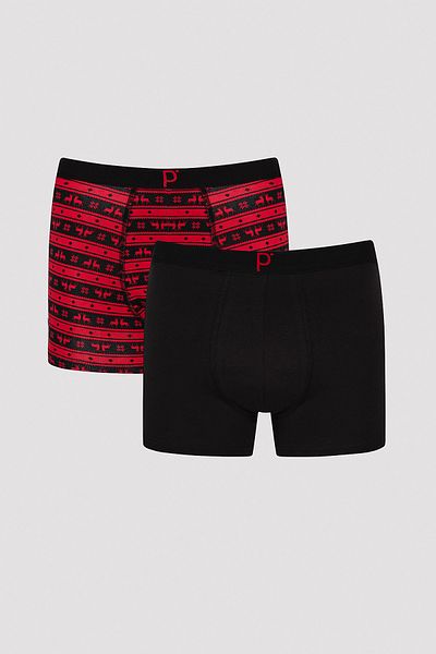 Penti New Year Deer Multicolored 2-Piece Boxers