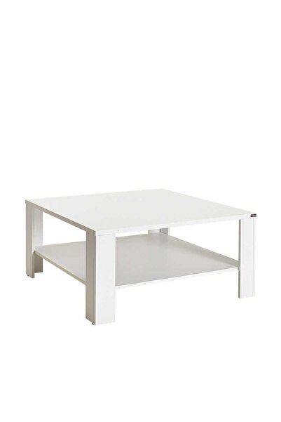 Adore Mobilya New Line Kare Orta Sehpa - Mat Lake Beyaz 90x42x90 Cm (gxyxd)