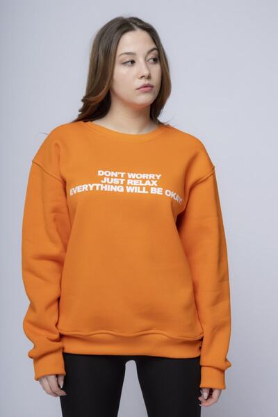 CC STORE Φούτερ Cc Don't Worry Oversize Unisex Crew Neck