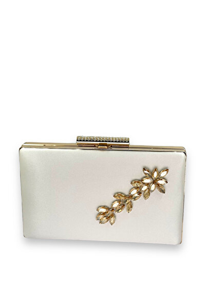 MidStore Women's Evening Dress Bag – Crystal Stone, Satin, Graduation Henna C...