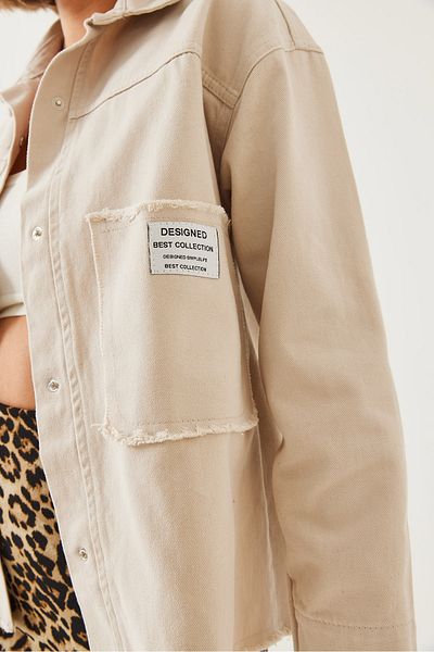 Bianco Lucci Damen-Emblem-Gabardine-Hemd 4468 60351107