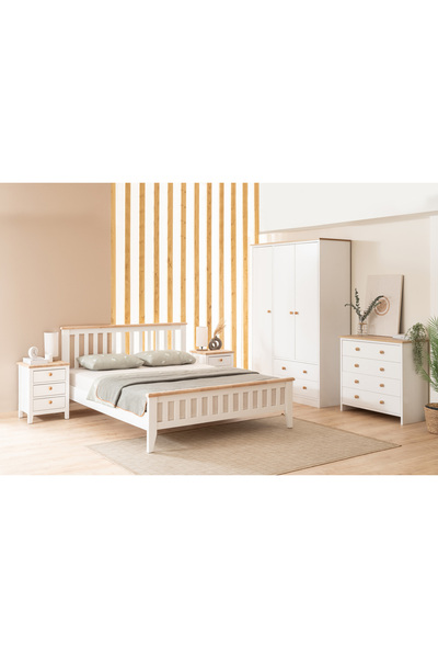 AlfaCountry Mobilya Prens Çocuk Ve Genç Odası Soft Gri Lake Karyola