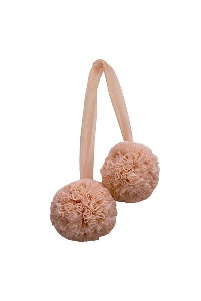PAMUKA Pompom Salmon Tulle Twin Set
