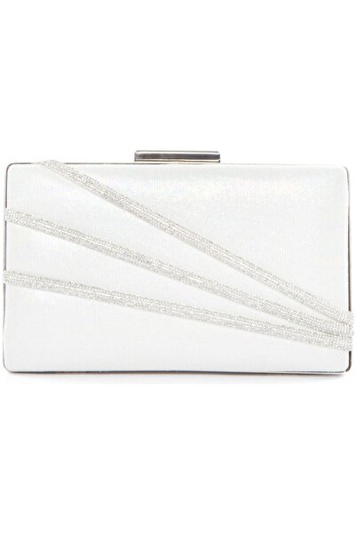 Wedding Fashion Ecru Sedef - Portofoliu pentru bal de absolvire cu detalii din piatră albă perlat