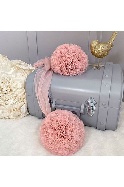 PAMUKA Tulle Twin Pompom Blush