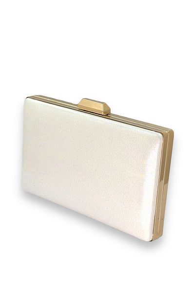 Wedding Fashion Βραδινό φόρεμα Ecru Seden Shiny Satin - Εισαγόμενο Πλακόστρωτο, Clutch Henna Homecoming Prom
