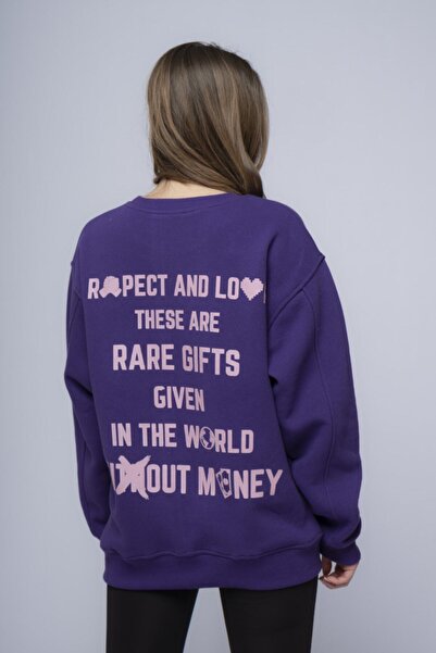 CC STORE Φούτερ Respect & Love Oversize Unisex Crew Neck