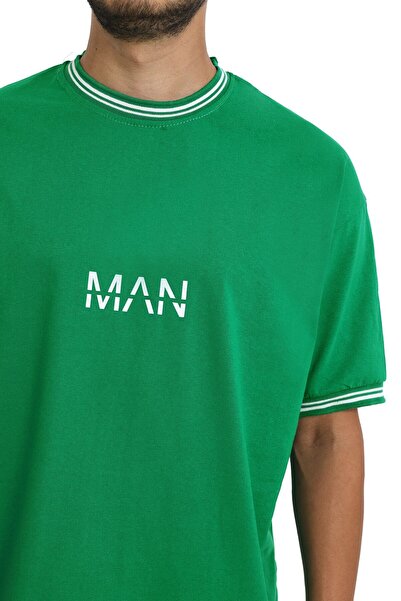 CC STORE Unisex New Season Oversize Molded Collar Detailed Summer T-shirt