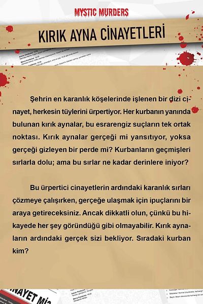 hediyeofisi لعبة مكافحة جريمة قتل المحقق - جريمة قتل المرآة المكسورة