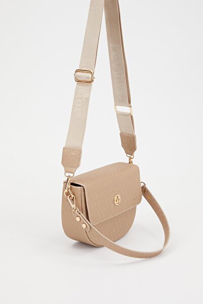 Levidor Gold Peten Pattern Shoulder Bag