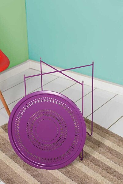 Adore Mobilya Handy Mate Vergo Tepsi ve Sehpa  HND-006-UU-1 Mor