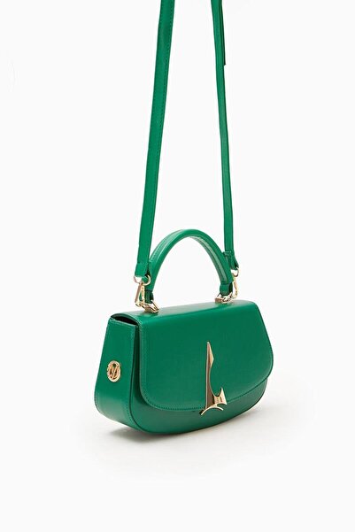 Levidor Grass Green Asymmetrical Design Handbag