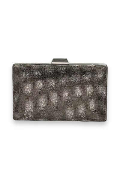 Wedding Fashion Geantă de rochie de seară cu mâner metalic de culoare platină...