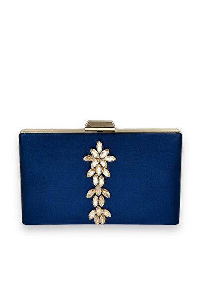 Wedding Fashion Clutch de absolvire de mireasa din satin Henna - culoare bleu...