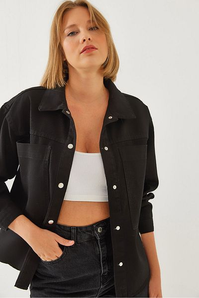 Bianco Lucci Damen-Emblem-Gabardine-Hemd 4468 60351107