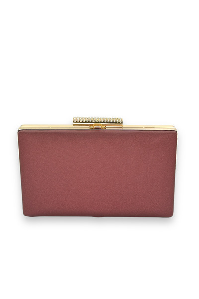 Generic Brand Burgundy Matte Satin Evening Bag - Non-Scratch, Non-Handprint, ...