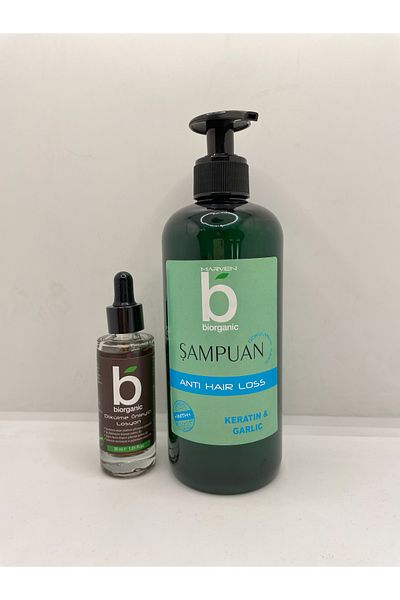 Biorganic Bi̇organi̇c Anti-Spill Shampoo (500 ml) & Revitalizing Super Lotion with Tonic Effect (30ml)